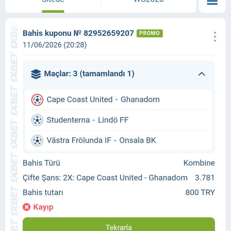 1xbet Var Olmayan Takımlar Üzerinde Bahis Açılması Ve Sonuçların Yanlış Girilmesi