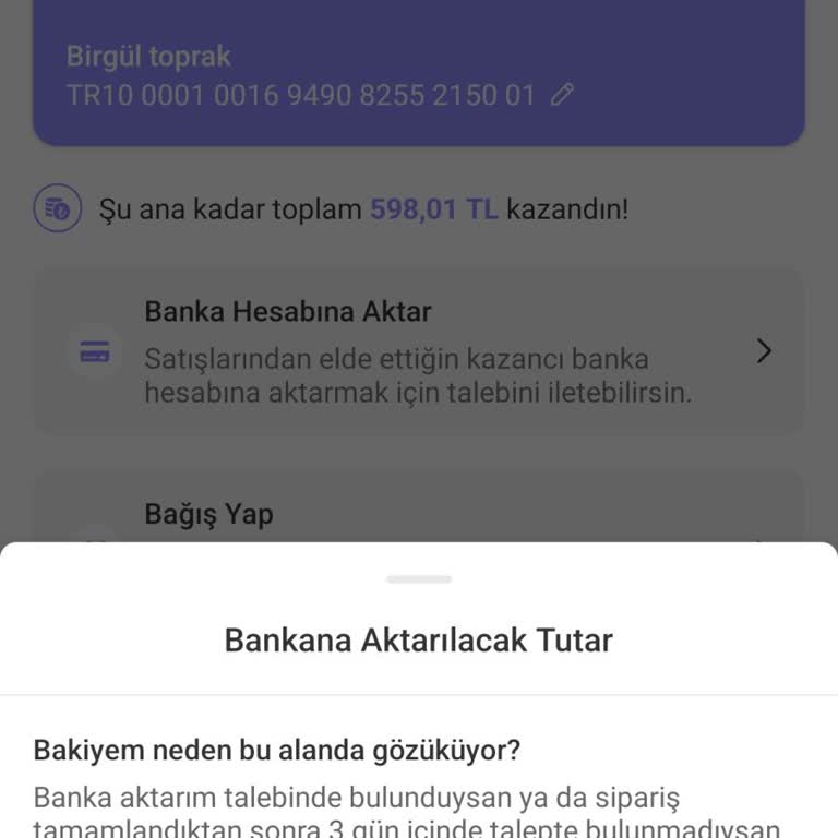 Dolap’ta Satış Ödemesi Gecikmesi Ve Acil Hesaba Aktarım Talebi