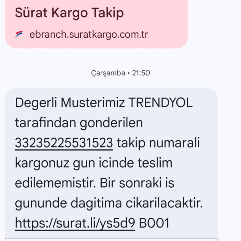 Kargo Dağıtımda Görünmesine Rağmen Teslim Edilmedi Ve Personel Umursamazlığı