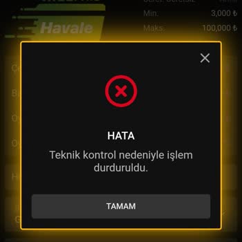 Para Çekim İsteğim Engellendi Ve Canlı Destek Tehdit Etti