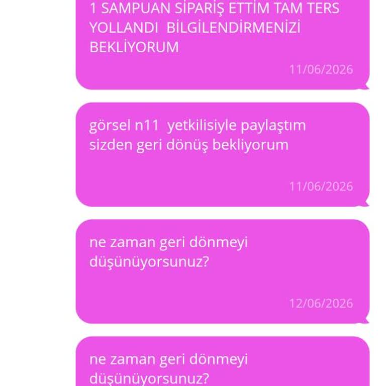 N11 Üzerinden Alınan Siparişte Yanlış Ve Eksik Gönderim Cevapsız Satıcı