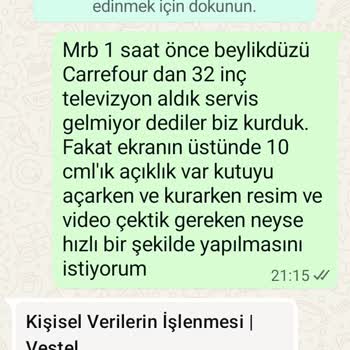 Kusurlu Televizyon İçin 1500 TL Servis Ücreti Talebi Ve Tam İade