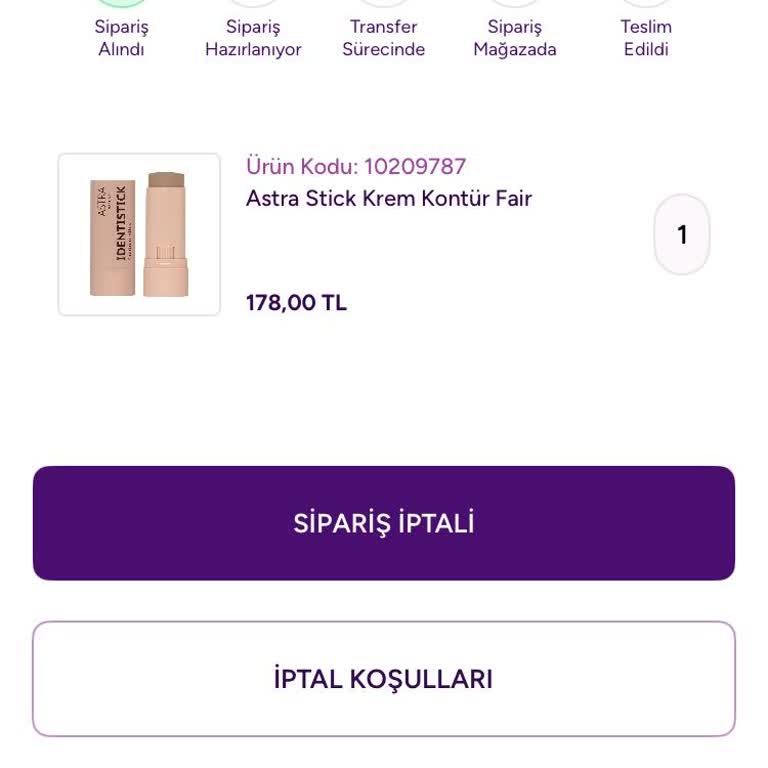 Mezuniyet Öncesi Gratis Siparişimin Kargoya Verilmemesi