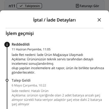 Ayıplı Ürün İçin 30 Gün Sonunda İade Reddedildi