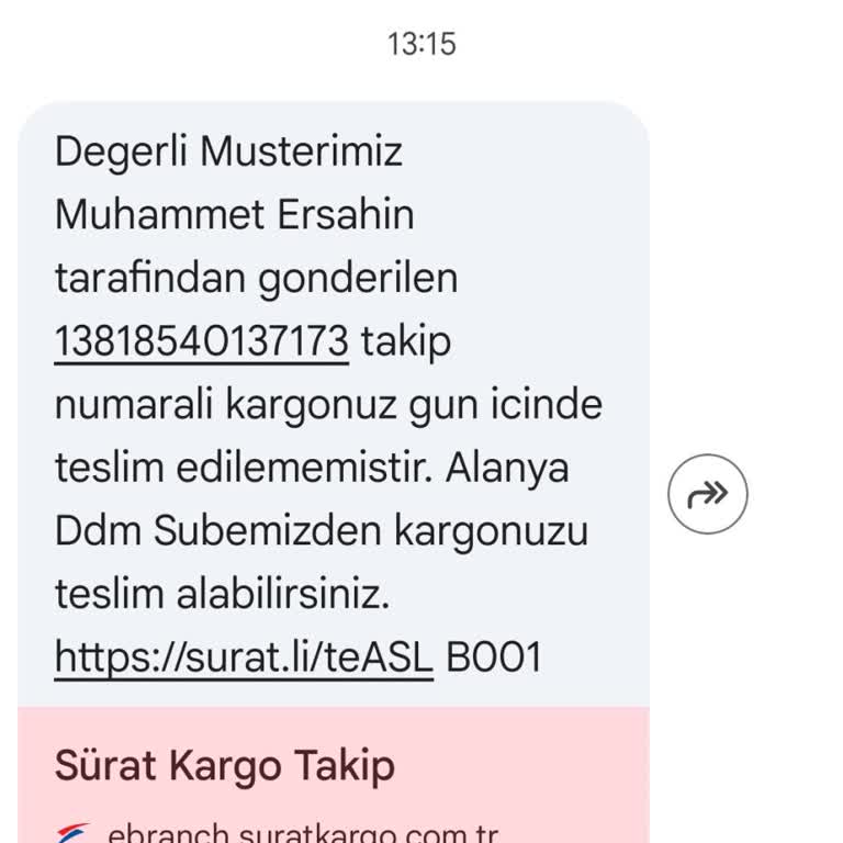 Acil Kargom Adrese Teslim Edilmedi, Yanıltıcı SMS Ve İletişimsizlik