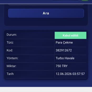 750 TL Çekim İşlemi Gerçekleşmedi Ve Canlı Destek Tarafından Engellendim