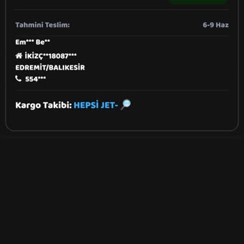 Kargo Gelmedi Ve Kalan Tutarım İade Edilmedi