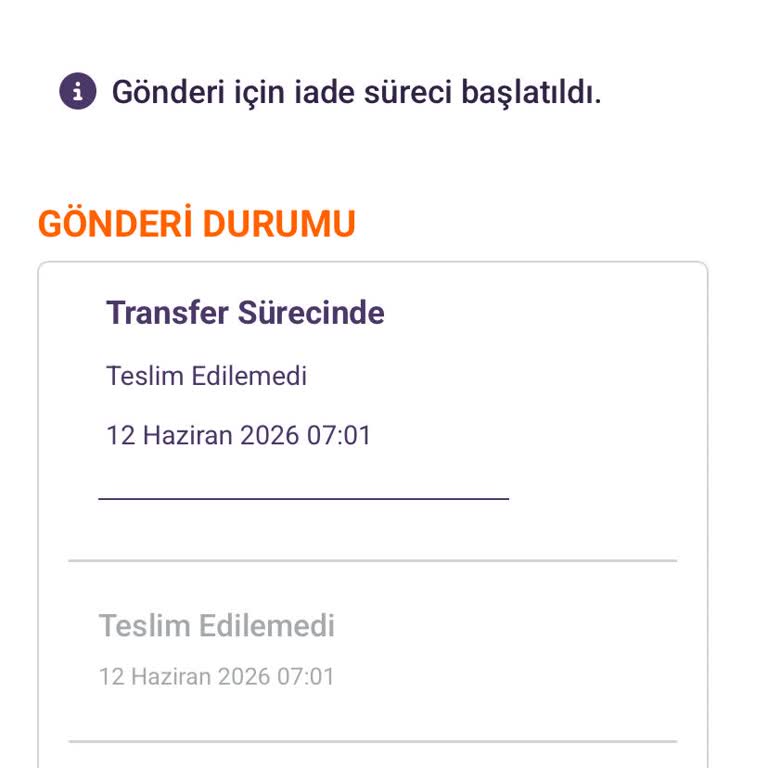 5 Günlük Teslim Edilmeyen Kargo Ve İade Süreci Durumu