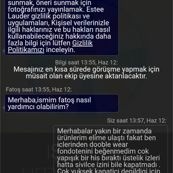 Açık Kapağındaki Estée Lauder Fondöteni İadesi Reddedildi