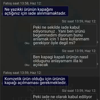 Açık Kapağındaki Estée Lauder Fondöteni İadesi Reddedildi