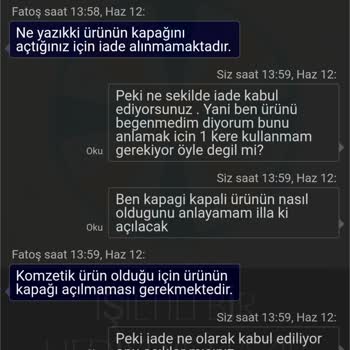 Açık Kapağındaki Estée Lauder Fondöteni İadesi Reddedildi