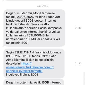 Onaysız Otomatik Paket Tanımlamaları Ve Aşırı Ücretlendirme İtirazı