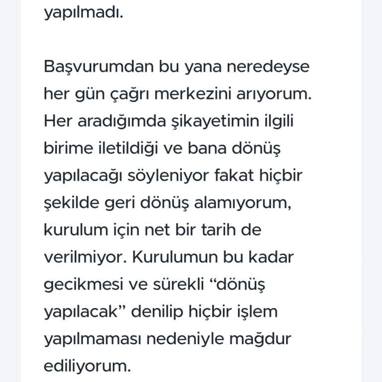 Kurulum Tarihi Belirlenmeyen Ve Geri Dönüş Yapmayan TurkSat İnternet Servisi