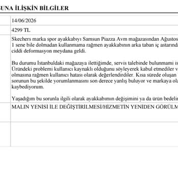 Skechers Ayakkabısında Kısa Sürede Oluşan Deformasyon Ve Mağazanın Kullanıcı Hatası İddiası