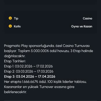 Kazandığım 15.000 TL Ödül Hesaba Yatırılmadı