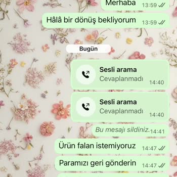 Bebek Seti Siparişinde İletişimsizlik Ve 1.250 TL İade Talebi