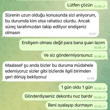 38 Bin TL Çekim Talebim Hesaba Geçmedi Ve Canlı Destek Çözüm Sunmadı