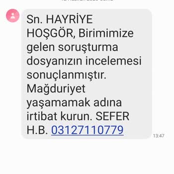 Şüpheli SMS Ve Hattımın Güvenliği İçin Vodafone'dan İnceleme Talebi