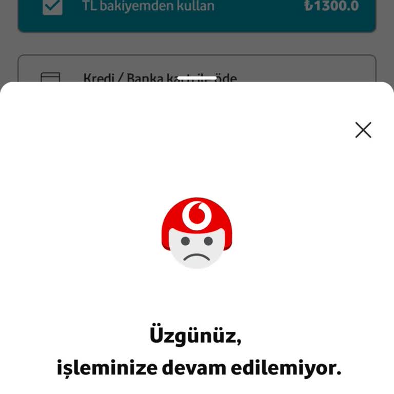 Vodafone Yanımda Uygulamasında Paket Yenileme İşlem Hatası Ve Mağduriyet