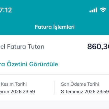 Taahhütlü Pakette 600 TL Üzeri Faturalar Ve SMS Bildirimi Yok