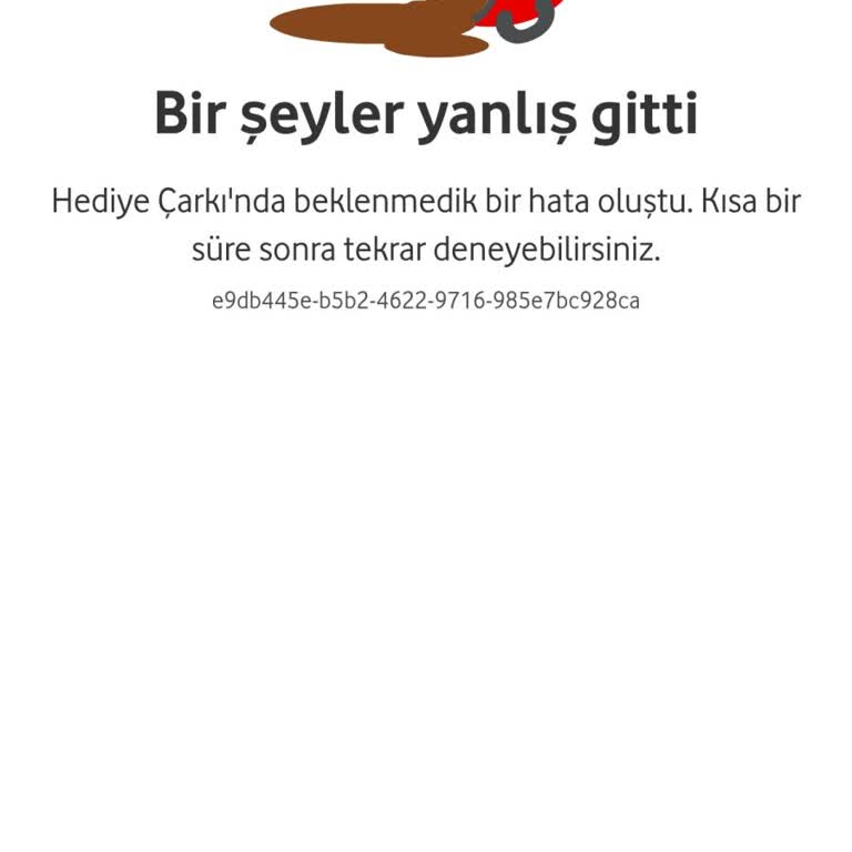 Vodafone Yanımda Uygulamasında Hediye Çarkı Çevrilemiyor