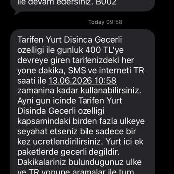 Bilgilendirme Yapılmadan Yurt Dışında Geçerli Özelliği İle Günlük 400 TL Kesinti