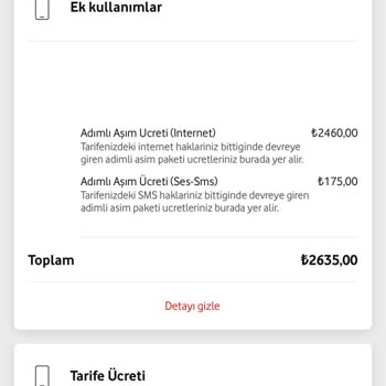 Uyarı Yok, 50 GB Paketi Hızla Tükenip 3347 TL Fatura