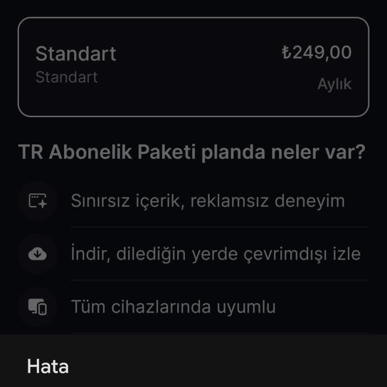 Ödenen 249 TL İçin Abonelik Aktifleştirilemiyor Ve Geri Ödeme Talebi