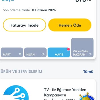 Uygulama Hatası Nedeniyle Taahhüt Yenileme Yapılamıyor Ve Yanıltıcı Fatura Görüntüleniyor