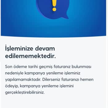 Uygulama Hatası Nedeniyle Taahhüt Yenileme Yapılamıyor Ve Yanıltıcı Fatura Görüntüleniyor