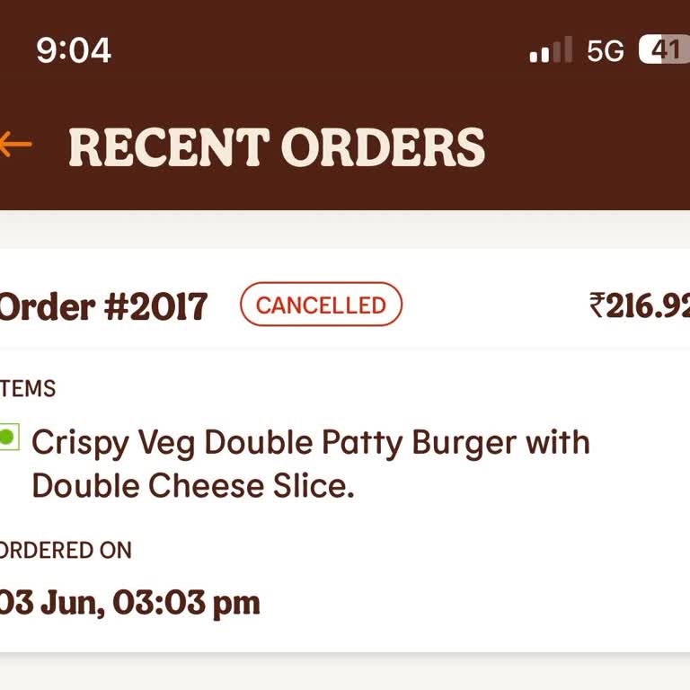 Burger King Order Cancelled but Refund Still Not Received