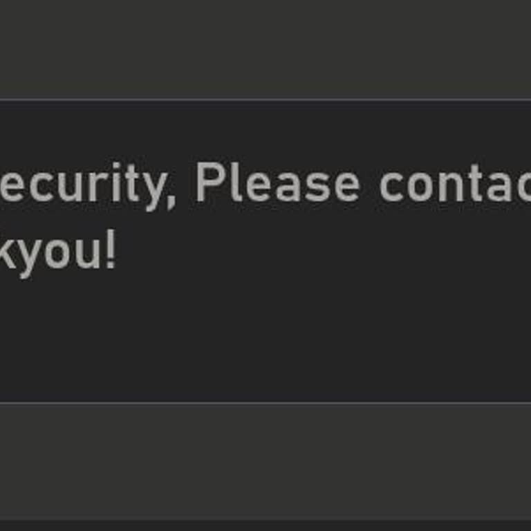 Withdrawal Rejected Due To Account Security