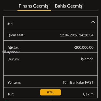 Casibom 5 Saattir Çekim Talebim Sonuçlanmadı
