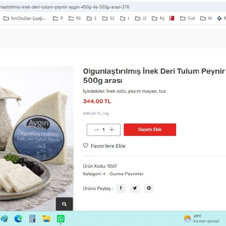 Aygın Gurme Gelen Ürünün Farklı Olması