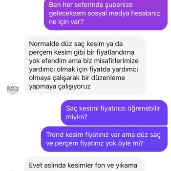 San Kuaför Tuzla’da Çelişkili Fiyat Açıklamaları Ve Aşırı Ücretlendirme