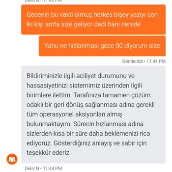 Söz Verilen Saate Uymayan Teslimat Ve Yetersiz Müşteri Hizmeti
