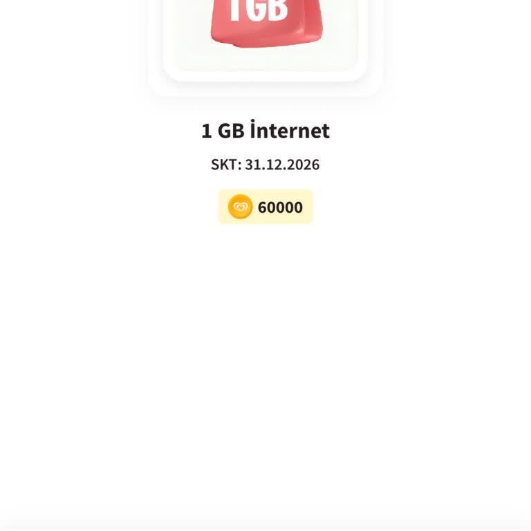 Algida Kazan Uygulamasında 1 GB İnternet Hediyesi Yanıltıcı Ve Alınamıyor