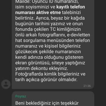 Telefon Numarası Kayıt Hatası Nedeniyle Mega Cüzdandan Para Çekemiyorum