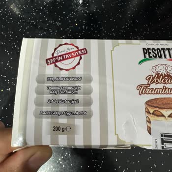 Pesotti Volkanik Tiramisu Setinde Asetat Eksikliği Ve Paketleme Hatası