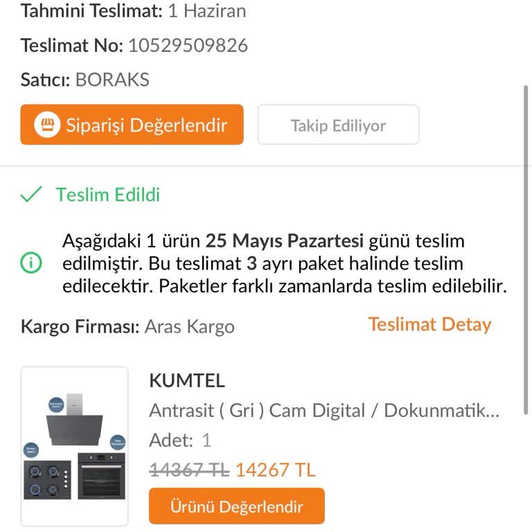 Trendyol'da Satıcı Ve Kumtel Servisinin Kurulum Gecikmesi Mağduriyetim