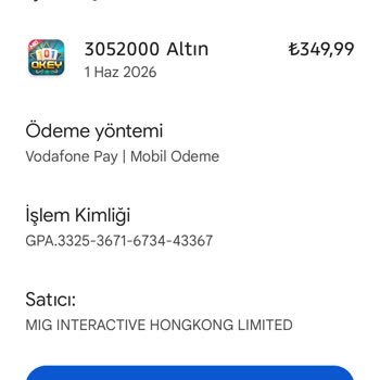 101 Okey Mi Çipler Hesaba Yüklenmedi