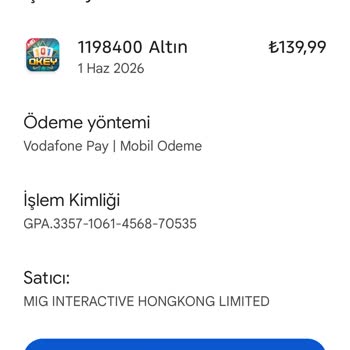 101 Okey Mi Çipler Hesaba Yüklenmedi