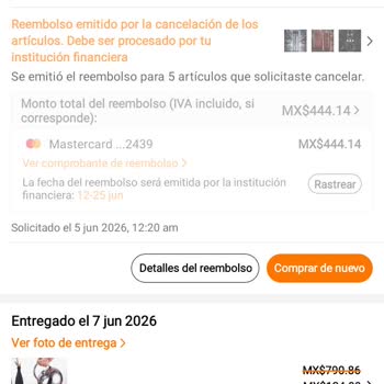 Pedido incompleto de Temu, solicito el reembolso de mi dinero