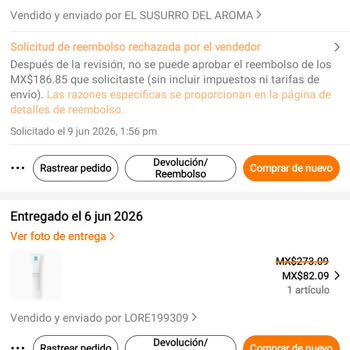 Pedido incompleto de Temu, solicito el reembolso de mi dinero