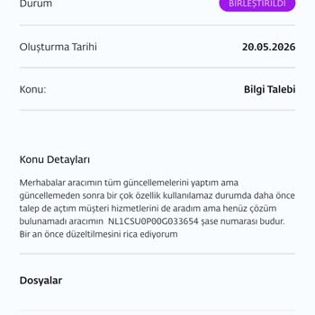 Garanti Kapsamındaki Yazılım Güncellemesi Sonrası ADAS Arızası Ve Geciken Servis Randevusu