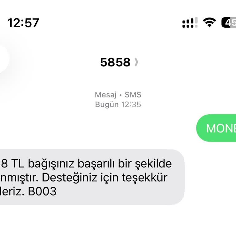 Yanlış SMS Gönderiminden Oluşan 158 TL Bağış Ücretinin İptali