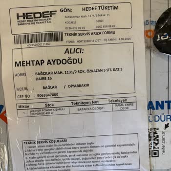 Heifer Dikey Süpürge Defolu, İade Sürecinde BİM Ve Heifer Arasındaki Çıkmaz