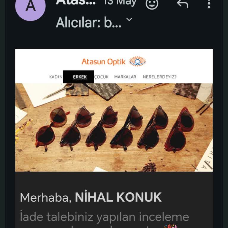 Atasun Optik'te 750 TL İade Ücreti Gecikiyor