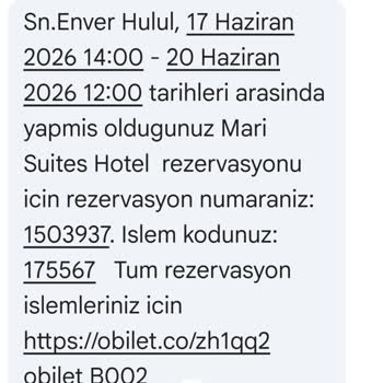 Obilet'in Keyfi Otel İptali Ve Aynı Tarihlerde Benzer Otel Talebi