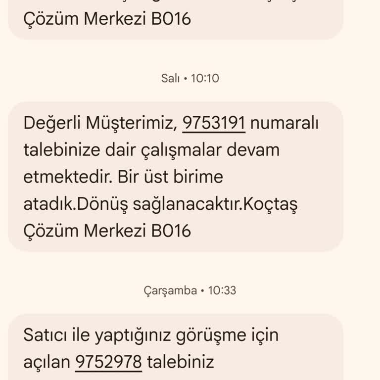 Koçtaş Online Mağazasında İade Numarası Oluşturulamaması Ve Sürecin Çözülmemesi